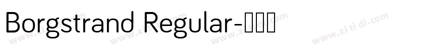 Borgstrand Regular字体转换